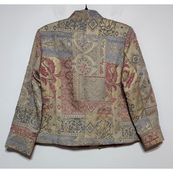 Vintage Toni Morgan Tapestry‎ Blazer Small Eclectic Maximalism Baroque Jacket - Picture 3 of 4
